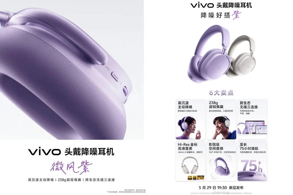 Headphone Terbaru Vivo Resmi Meluncur, Tawarkan Koneksi ke Tiga Perangkat Sekaligus